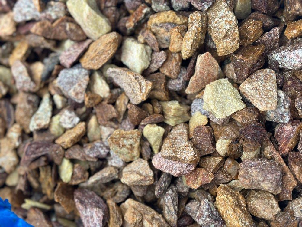 Златолит персиковый декоративная каменная крошка купить в Москве