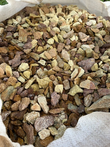 Златолит персиковый декоративная каменная крошка купить в Москве