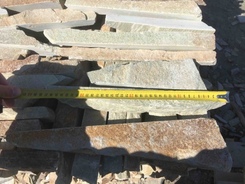 Горбушка златолит золотистый для облицовки купить в Москве