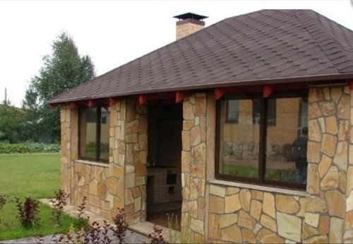 Плитняк златолит жёлтый для фасада 1,5-3 см купить в Москве