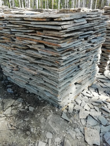 Плитняк златолит Уральский для цоколя, отмостки купить в Москве